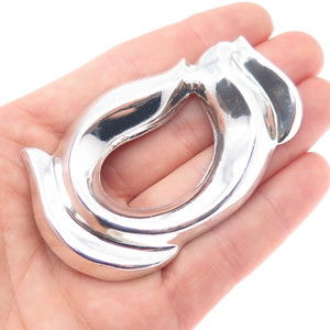 925 Sterling Silver Vintage Mexico Modernist Pin Brooch